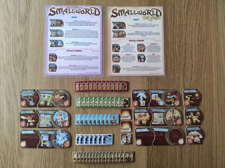 Small World + expansões - jogo de tabuleiro