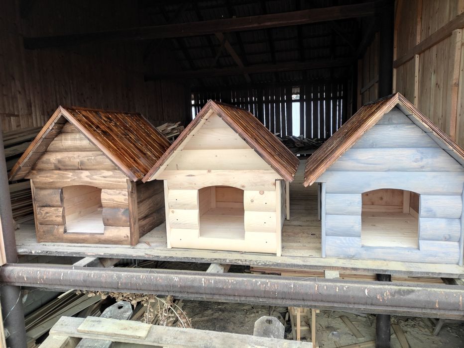 Будка для собаки. Собачі будки з фальш брусу блок хаусу.