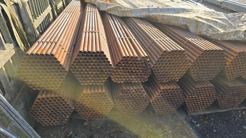 Rura fi 42,4 mm ścianka 2,3mm odcinki 6m PIERWSZY GATUNEK STAL STOBNO