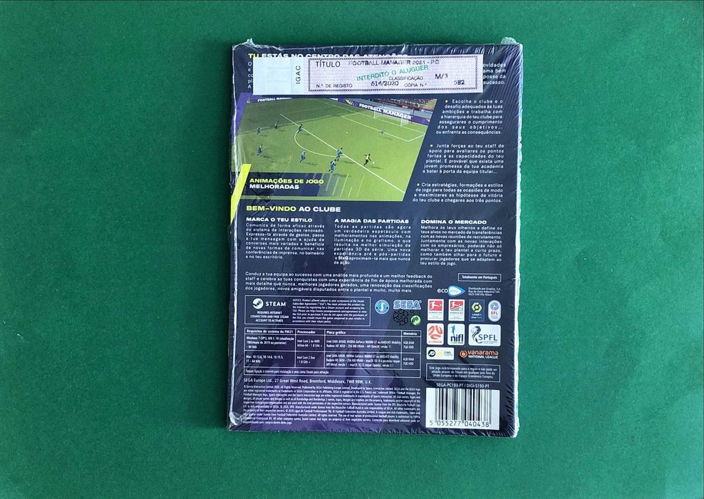PC JOGO Computador Football Manager 2021 Versão Portuguesa