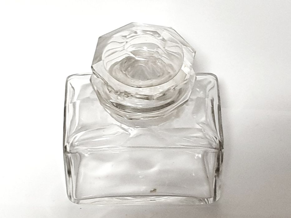 2 raros antigos frascos de chá / tinteiros em cristal Baccarat?