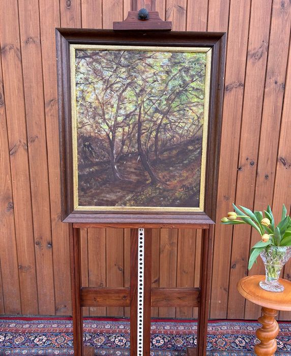 Obraz w drewnianej ramie, drzewa #9032 Stylowy Węgrów