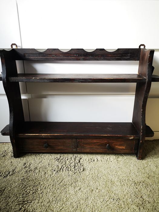 Półka szafka wiszący z szufladami vintage retro prl oldschool