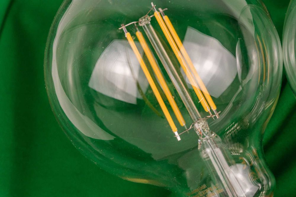 Par de lâmpadas led E27 de grande formato