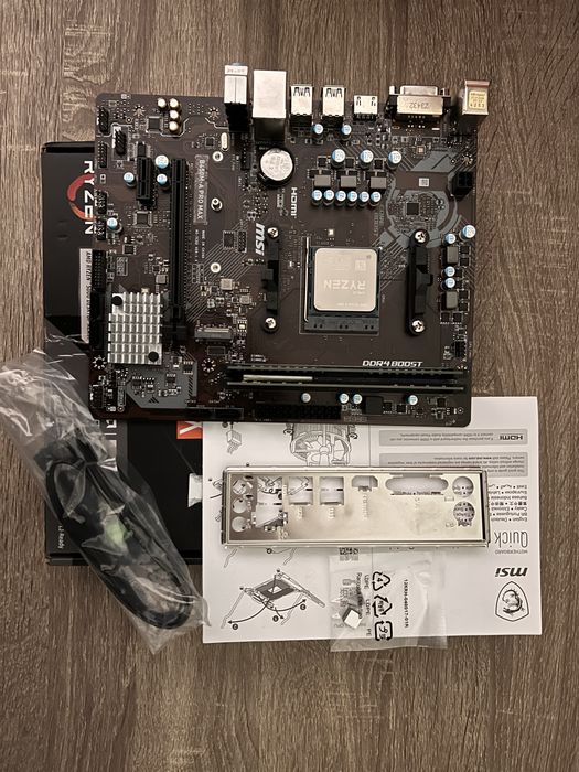 »ТОП Комплект DDR4 12 Gb• AMD Ryzen 5 3600 6/12 ядер• MSI B450m M.2