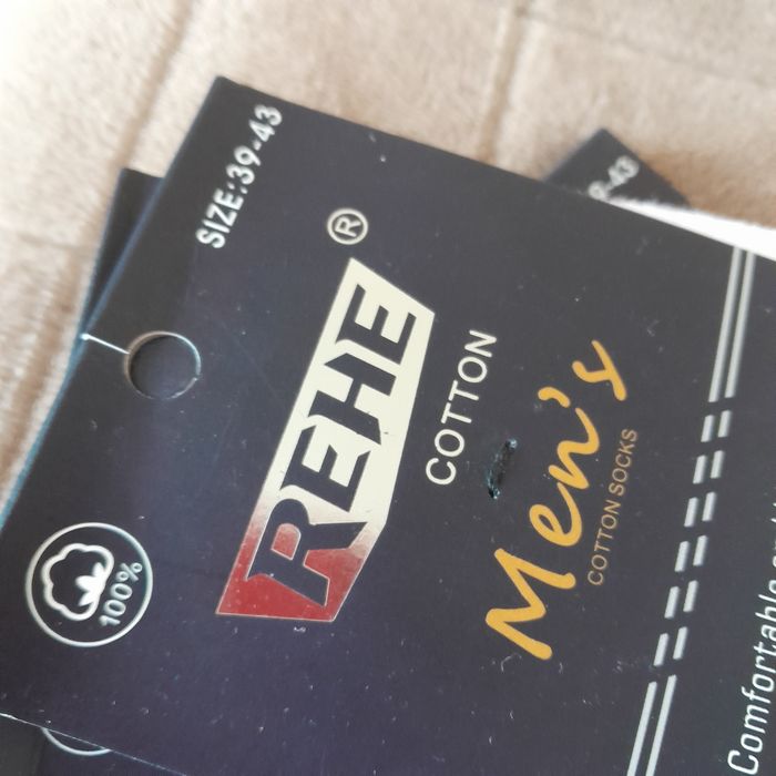 Skarpetki męskie 39/43 białe 5 szt. nowe bawełna