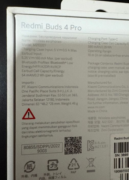 Vendo Xiaomi buds 4 pro novos