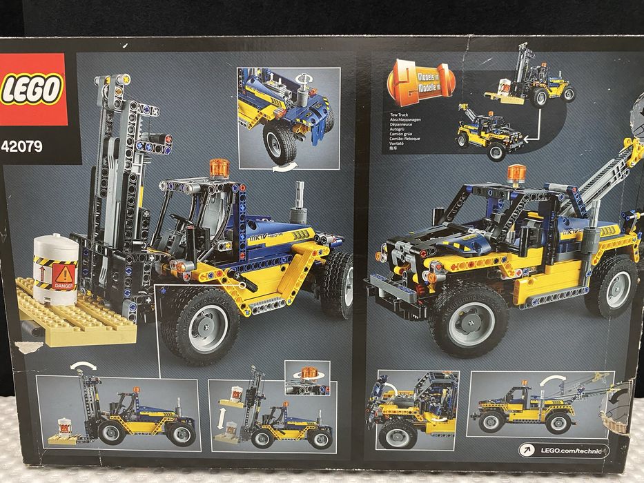 Lego TECHNIC 42079 wózek widłowy oraz holownik