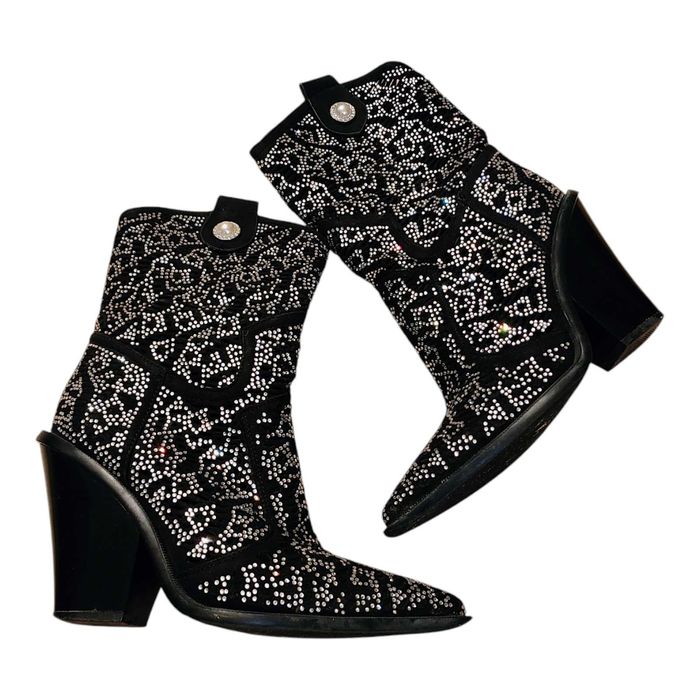 Damskie kowbojki ażurowe z cyrkoniami 38 rozm