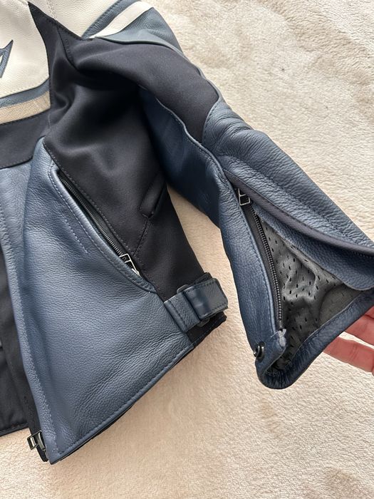 Casaco de mota Dainese Rapida Lady em pele — Tamanho 40 (senhora) — Como novo