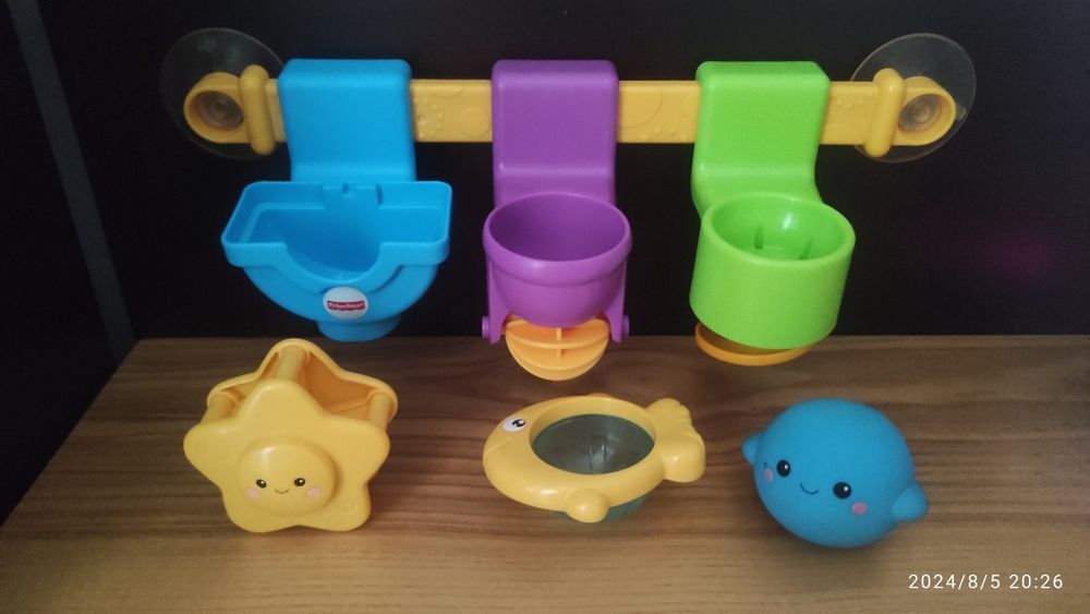 Zabawki do wanny Fisher Price.