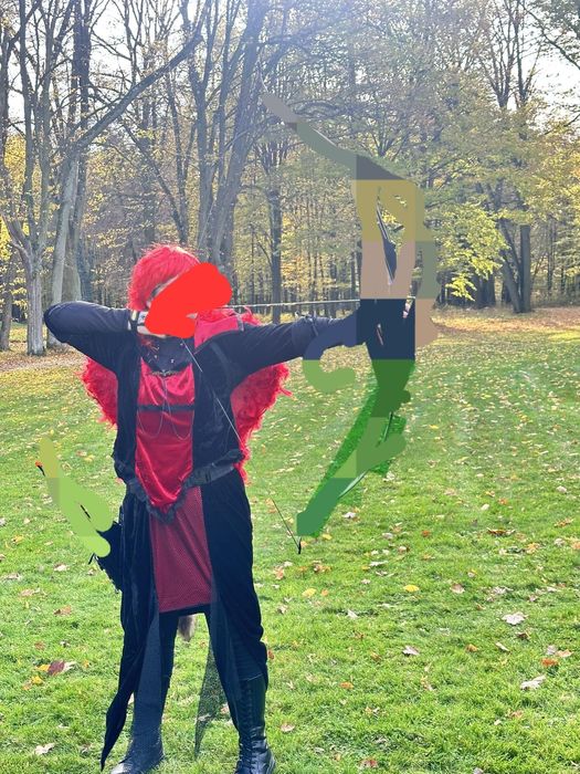 Strój przebranie wampirzyca peruka rozmiar 44