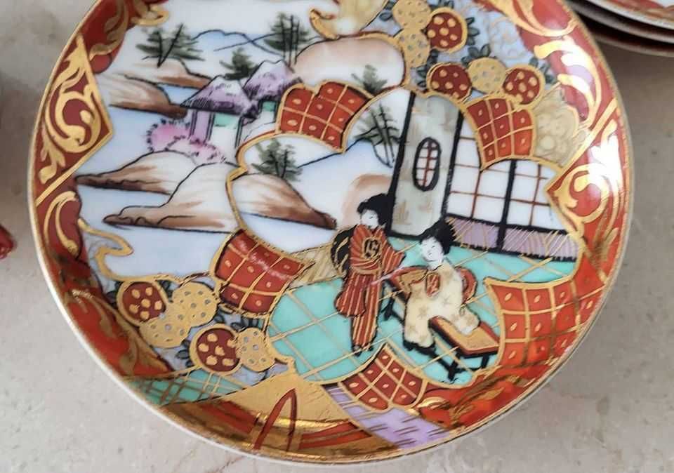 Serviço de café "casca de ovo" Vista Alegre. Satsuma NOVO