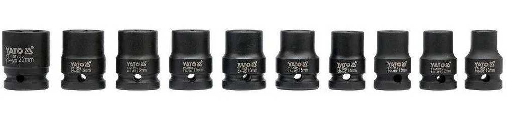 Головки торцеві ударні 1/2" для гайковерта YATO YT-1025