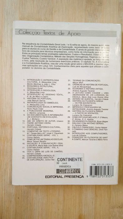 Contabilidade Analítica de Exploração de Carlos Nabais
