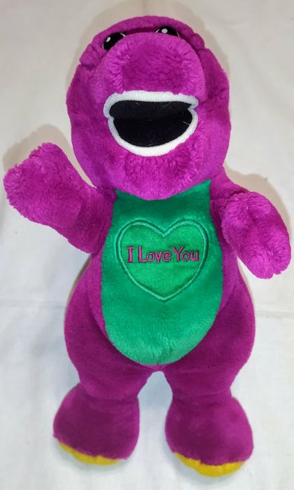 Игрушка. Плюшевая . Винтажная . Dakin Barney . Фиолетовый динозавр.