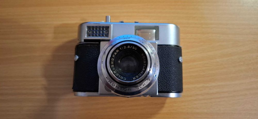 Aparat fotograficzny Voigtlande, uszkodzony.r Vitomatic Ia