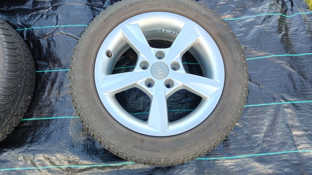 Alufelgi Audi 5x112 16 ,A3 8V , opony zimowe ,205/55/16 , ET43, 6.5J
