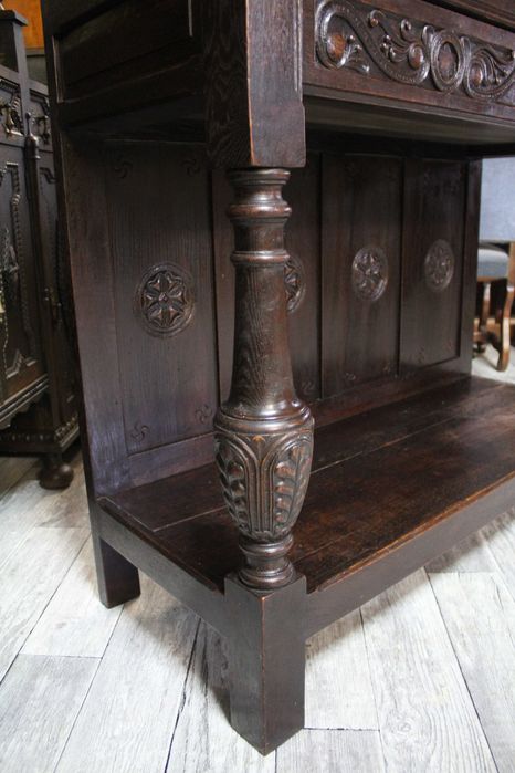 Antyczna Dębowa Komoda / Kredens /