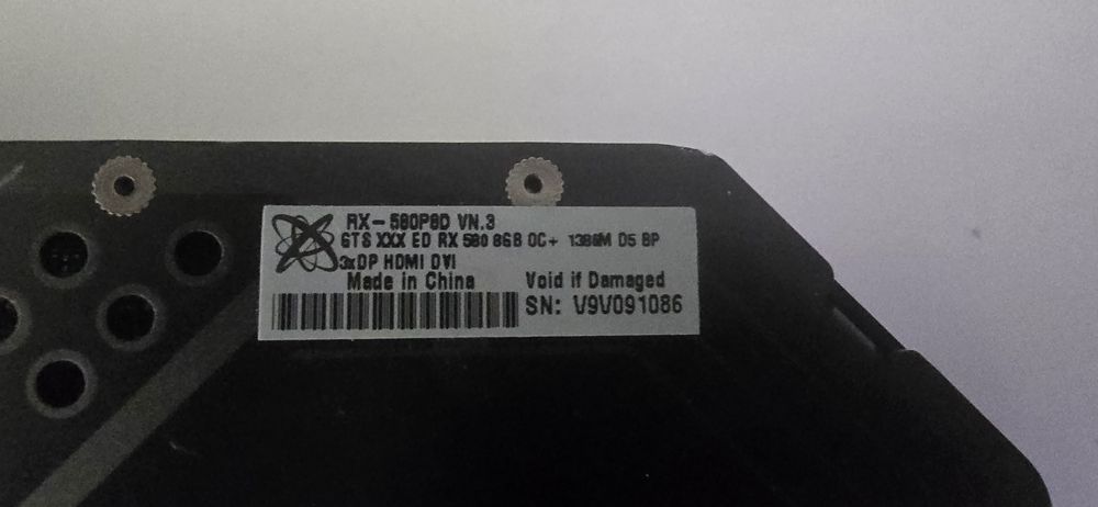 Відеокарта rx580