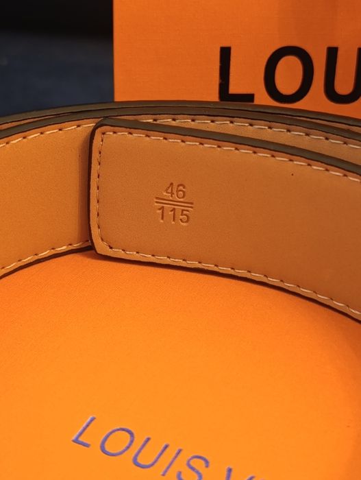 Pasek Louis Vuitton LV czarny