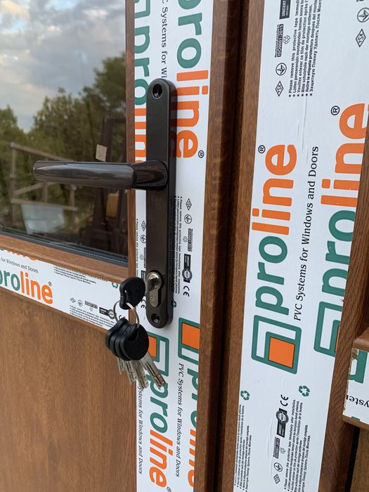 Drzwi PCV 140x210 złoty dąb NOWE dostępne od ręki