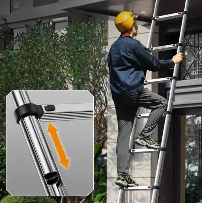 Польща Алюминієва телескопична драбина лестница сходи стремянка  ‼️