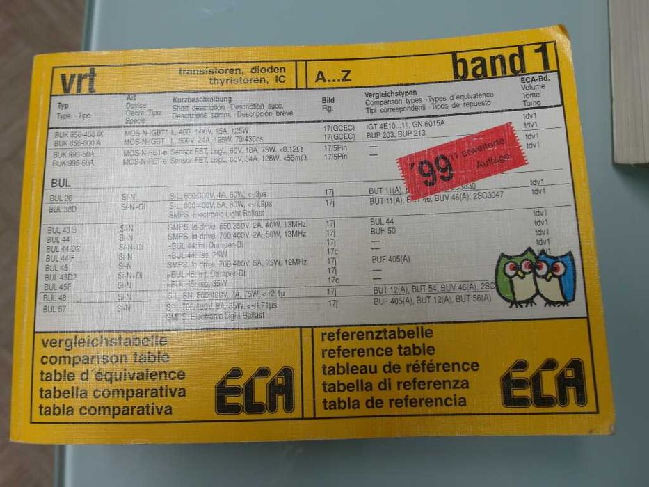 Livro de Equivalências ECA, Transistores, Diodos etc