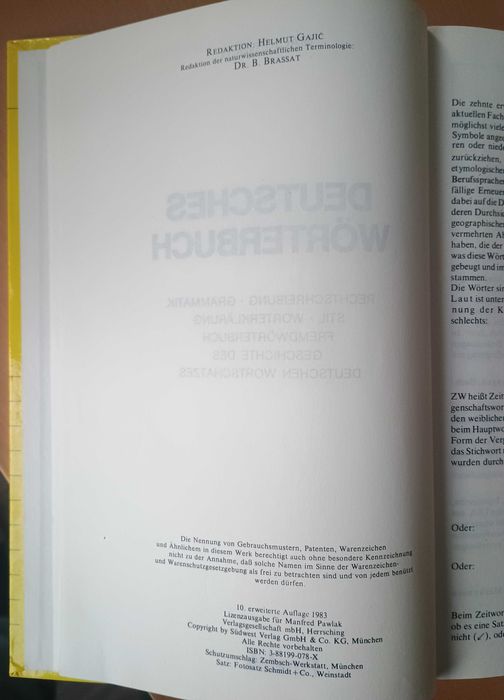 Słownik niemiecki Deutsches Wörterbuch Mackensen Pisownia Gramatyka