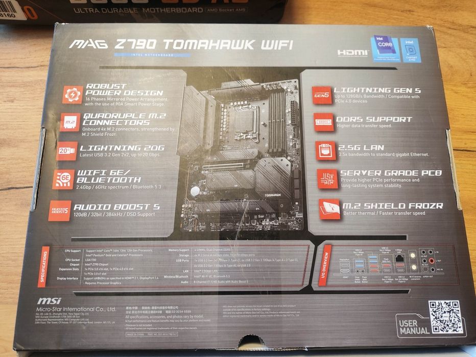 MSI MAG Z790 TOMAHAWK WIFI | LGA1700 | DDR5 | Stan BDB | Gwarancja
