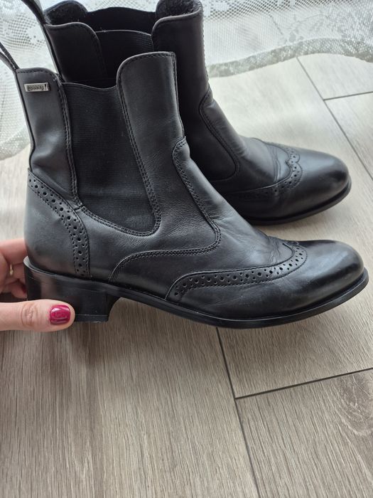 Botki skórzane Lasocki 36