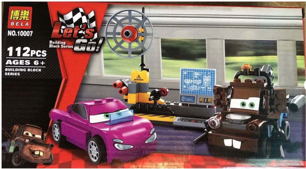 Детский конструктор Тачки, молния Маккуин, 4 вида