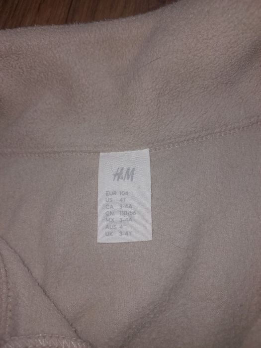 Флисовый костюм h&m, размер 104