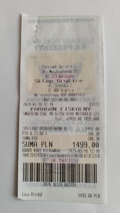 Smartfon Motorola Edge 40 8 GB / 256 GB 5G Czerwony Viva Magenta Gw