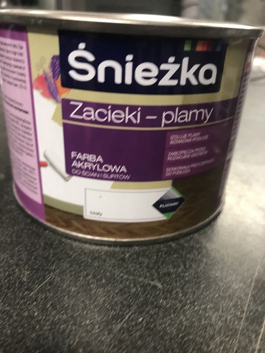 Śniezka farba na plamy