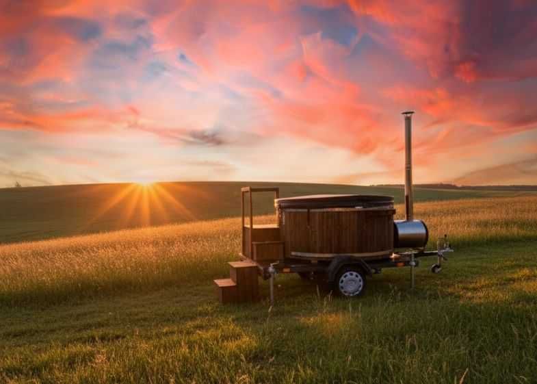 NOWA Mobilna Balia hydromasaż WOLNE TERMINY Jacuzzi na kołach