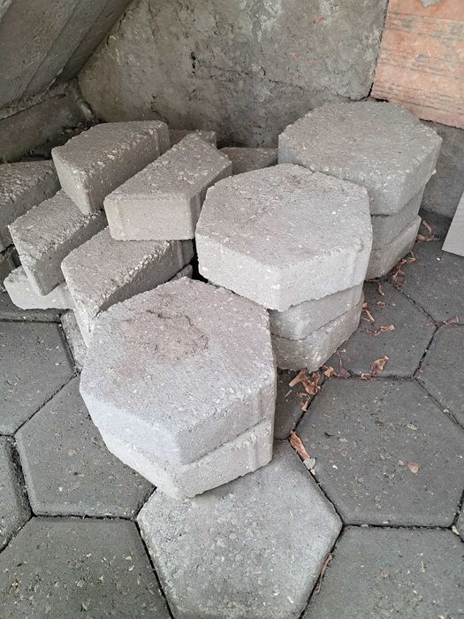 Bloco hexagonal betão
