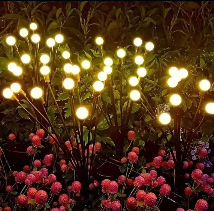 Lampa 10 LED kulki solarne