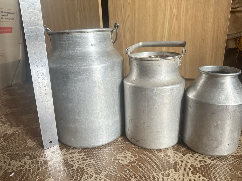 Продам бідони алюмінійові  3л, 5л, 10л