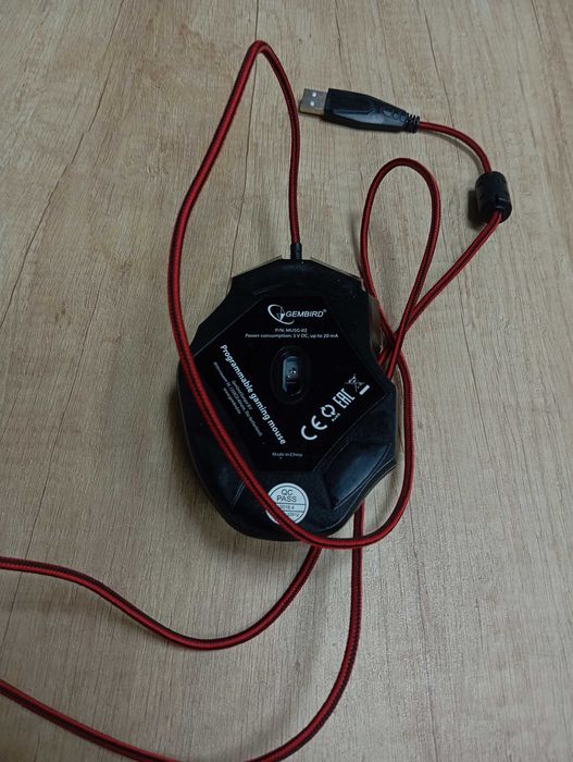 Игровая мышь, Gembird MUSG-02 USB Black