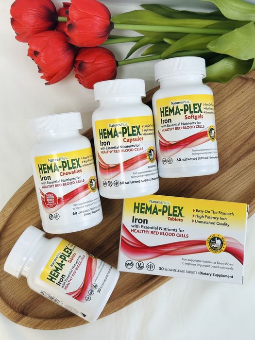 Хема-плекс Hema-Plex NaturesPlus, Железо Залізо, таблетки, капсулы