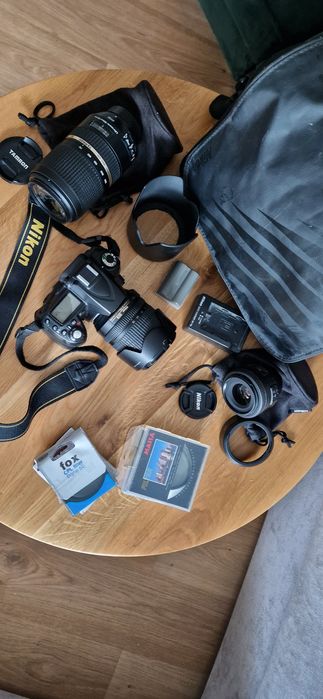 Aparat NIKON D90 Zestaw 2 Obiektywy (18-105mm VR | 35mm) + 2 Baterie!