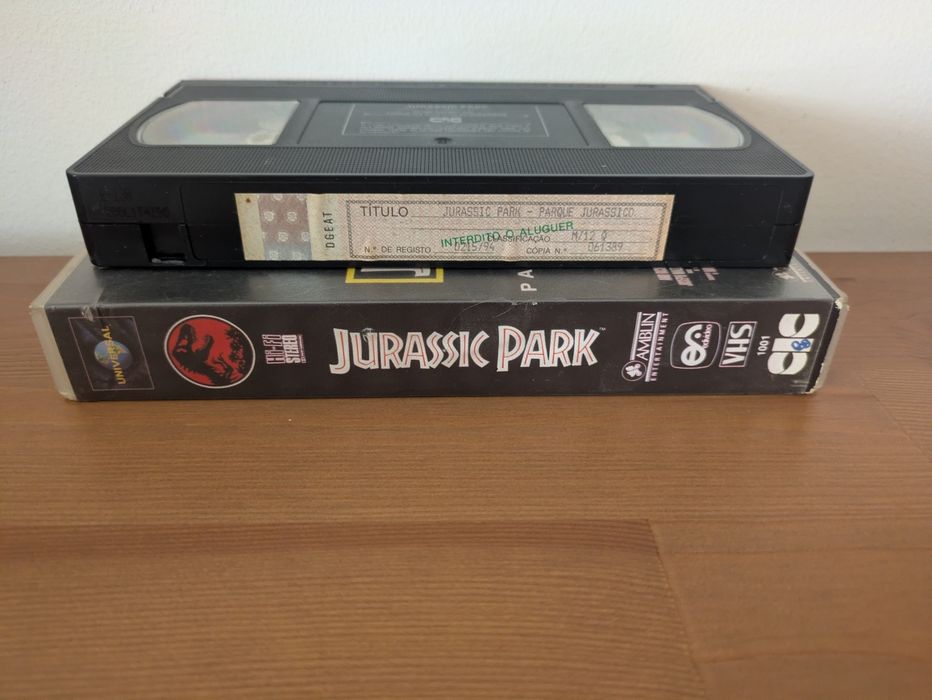 VHS " Parque Jurássico  " 1993 (Opt. Estado)