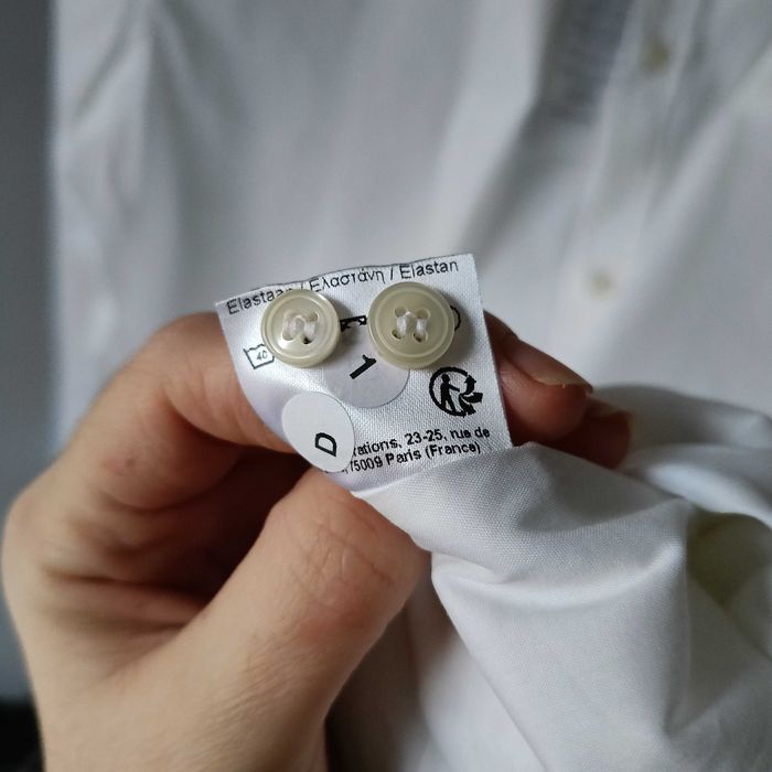 Lacoste L 43 nowa koszula męska biała elegancka do biura na okazję