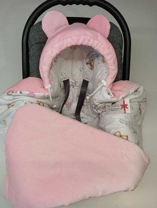 Otulacz do fotelika miś