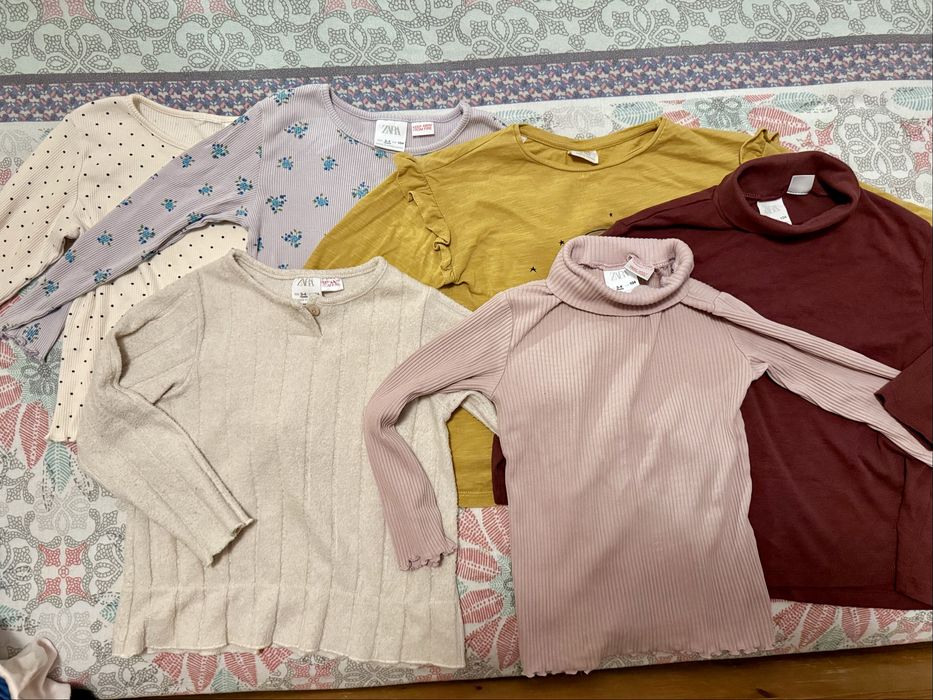Lote 6 tshirts da Zara tamanho 3/4 anos