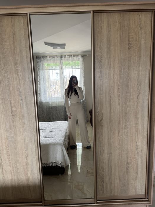 Джинси жіночі, шкіряні штани, костюм, штани палаццо