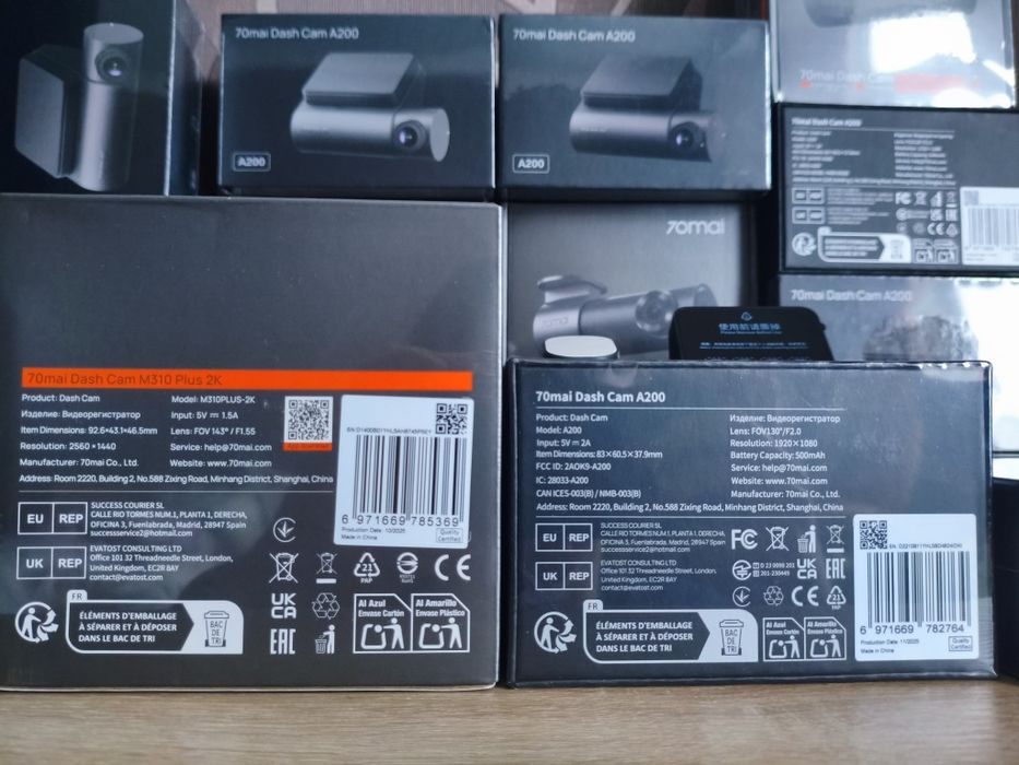 Новий 70Mai A200 M310 + Plus відеореєстратор камера Xiaomi  Dash Cam