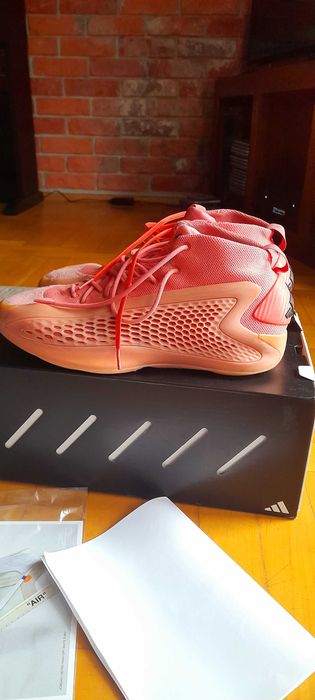 Buty Anthony Edwards 1 Georgia Red Clay Basketball Adidas 45,5