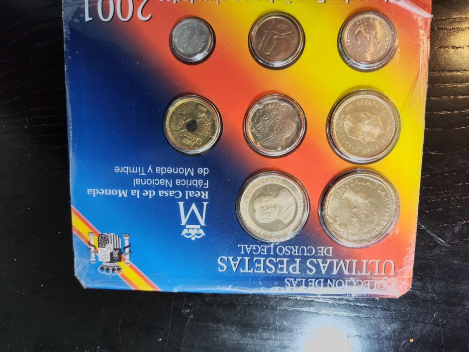 Últimas Pesetas Espanha Ano 2001